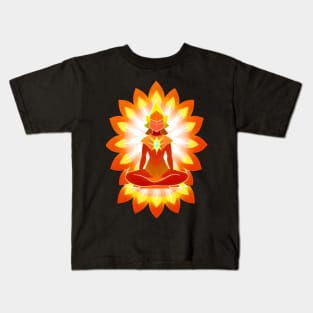 Aura Orange Meditation 02 Kids T-Shirt